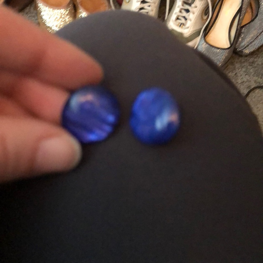 Vintage blue earrings